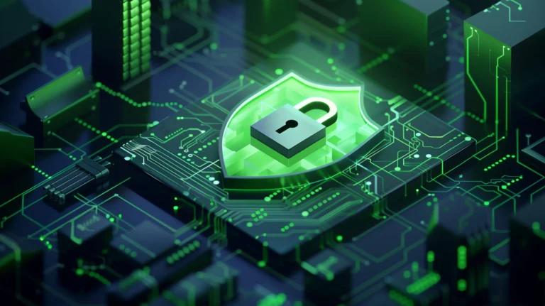cybersecurity-green-lock